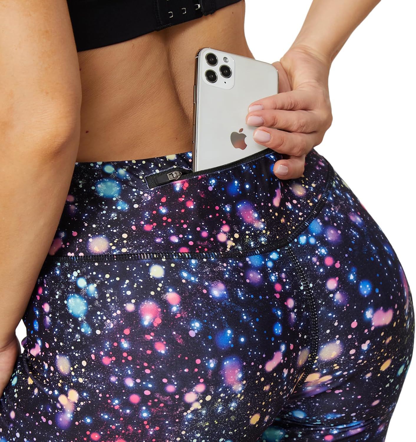Women's Yoga Pants Capri Leggings for Women Compression Leggings Colorful Patterned Tummy Control Workout Leggings