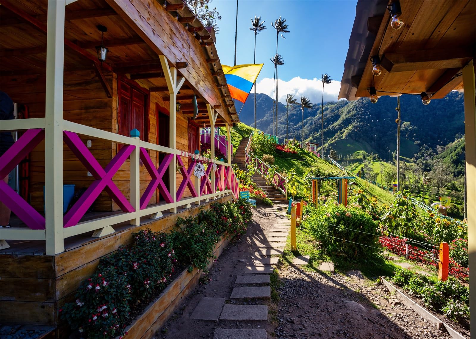 4.5x3m Fondo de Paisaje del Valle de Columbia, montaña, Bosque, Destino de Viaje, Naturaleza, Paisaje, fotografía, telón de Fondo, Viajes al Aire Libre, Retrato, Accesorios para fotomatón