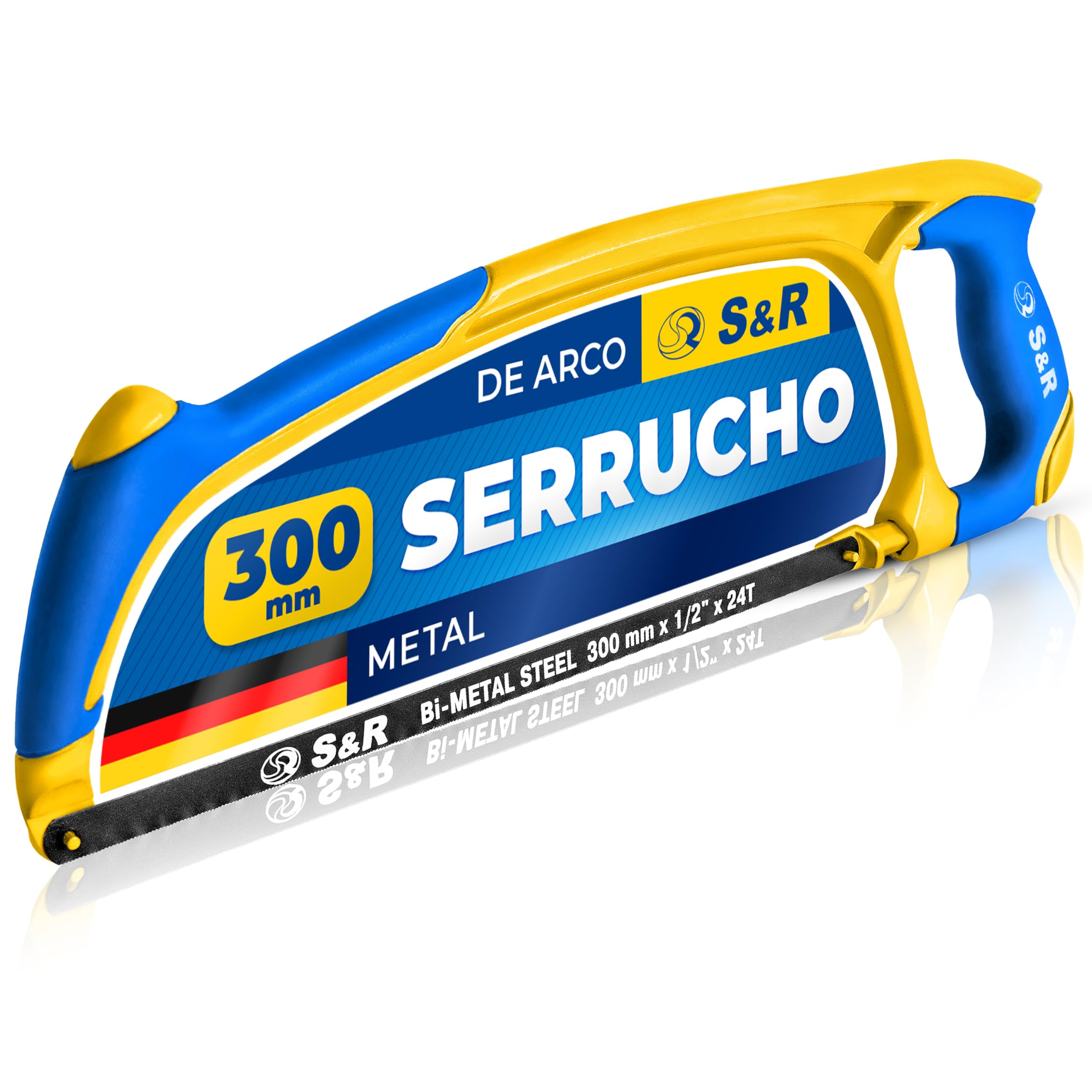 S&R Serrucho para Metal Madera y Plastico Sierra con Hoja Bimetálica de 300 mm