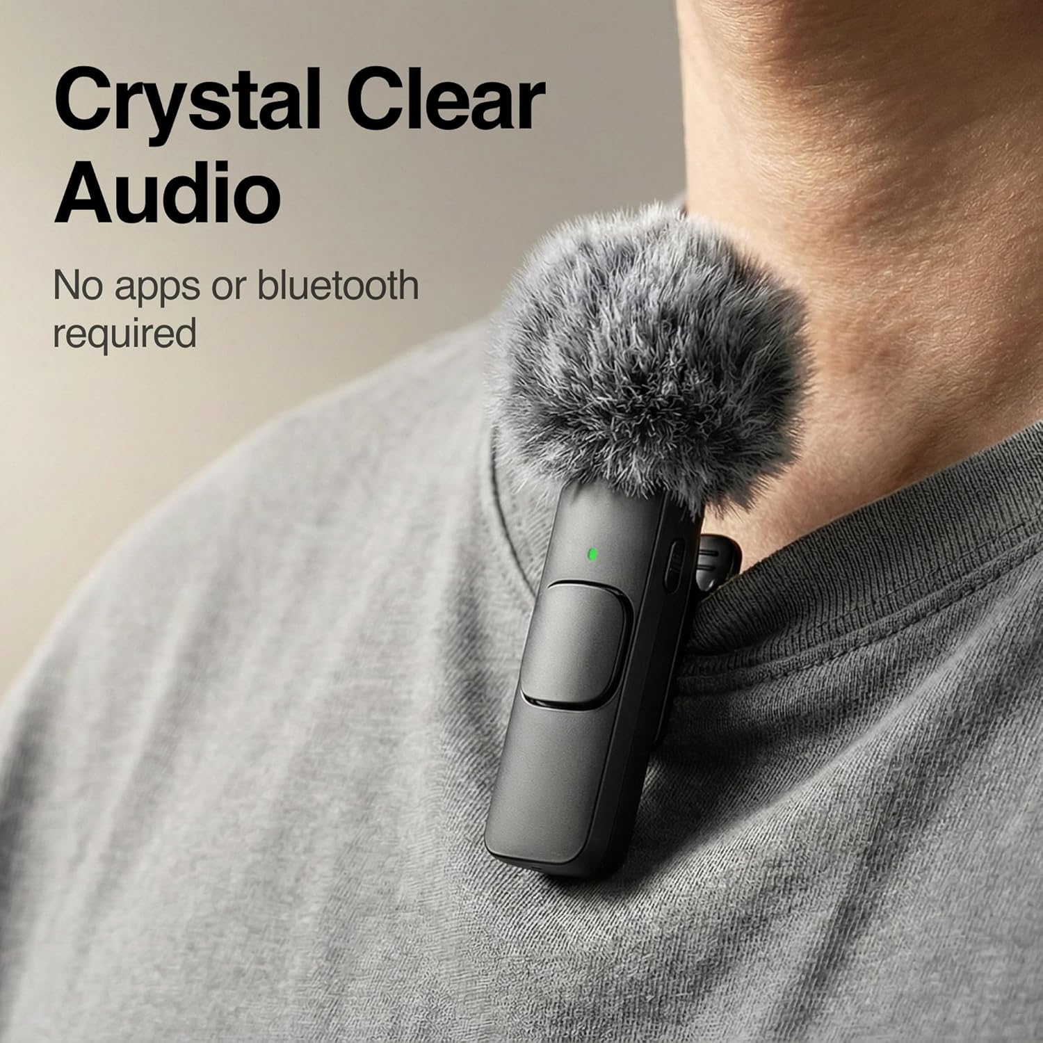 Mini Mic Pro (Latest Model - Wireless Mini Microphone for iPhone, iPad, Android - 2 Pack Lavalier Microphone for Video Recording - iPhone Mic Crystal Clear Recording with USB-C for Content Creators