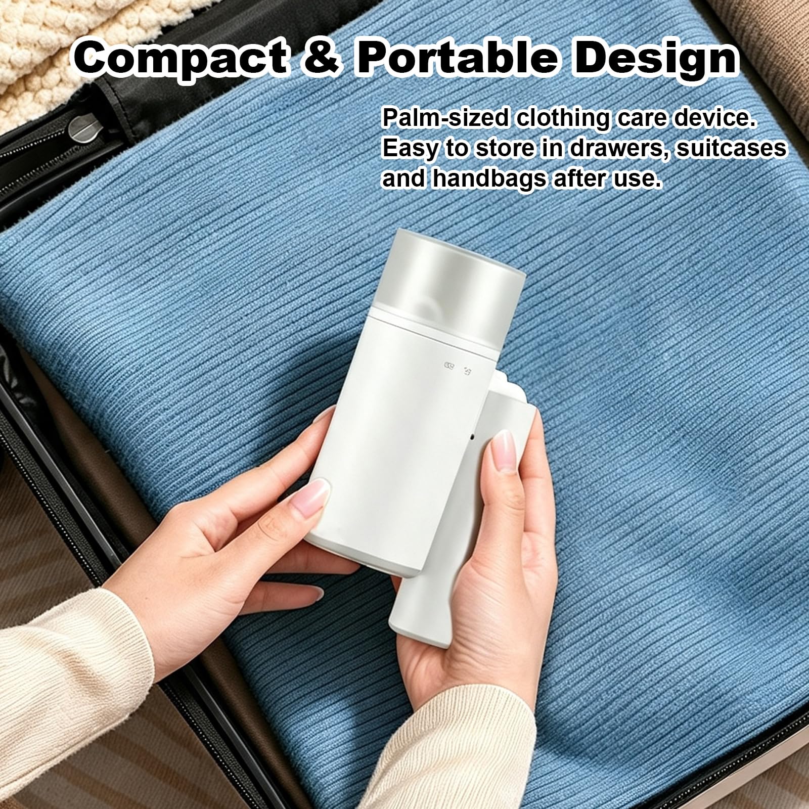 Stiratrice portatile manuale con serbatoio acqua rimovibile da 200 ml