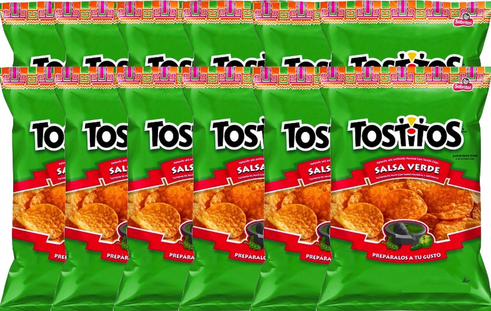 NEW Tostitos Salsa Verde Tortilla Chips - 3.25 Oz (12)