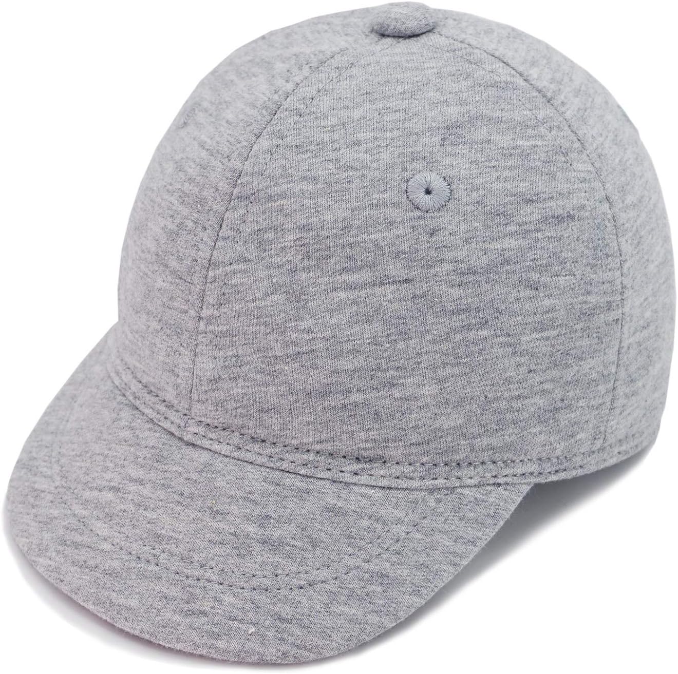 KeepersheepBaby Baseball Cap Infant Sun Hat, Cotton Knit with Soft Brim, Adjustable Soft Newborn Toddler Cap