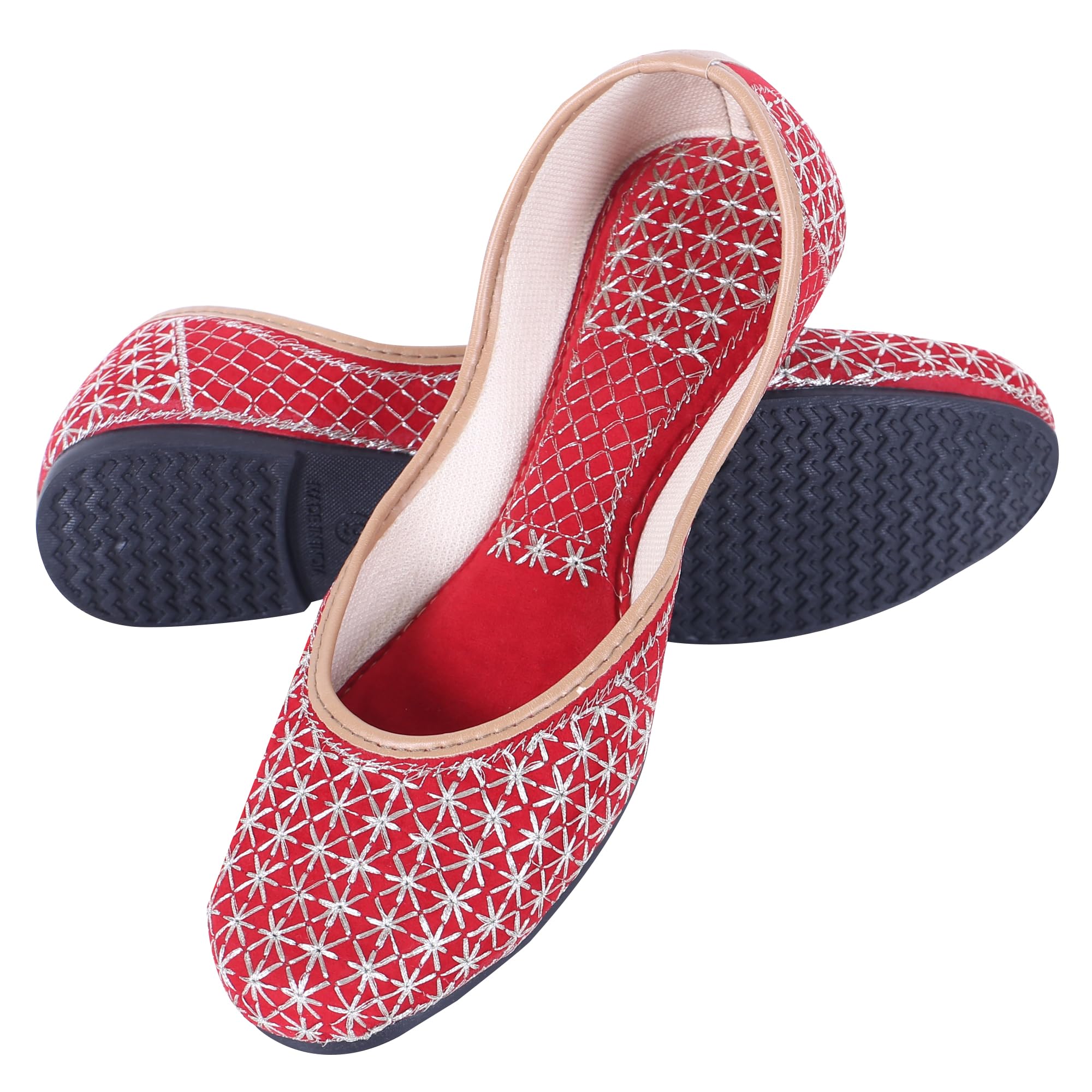 Women Ethnic Rajasthani Embroidery Punjabi Mojari's Juti's Jutti’s-picture-31