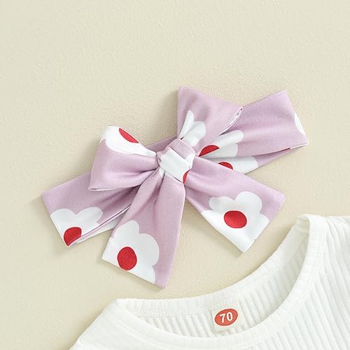 Miniatura 3 de Twopumpkin My First St Pattys Day - Traje de bebé niña con canalé, mameluco de campana para recién nacido, ropa del día de San Patricio