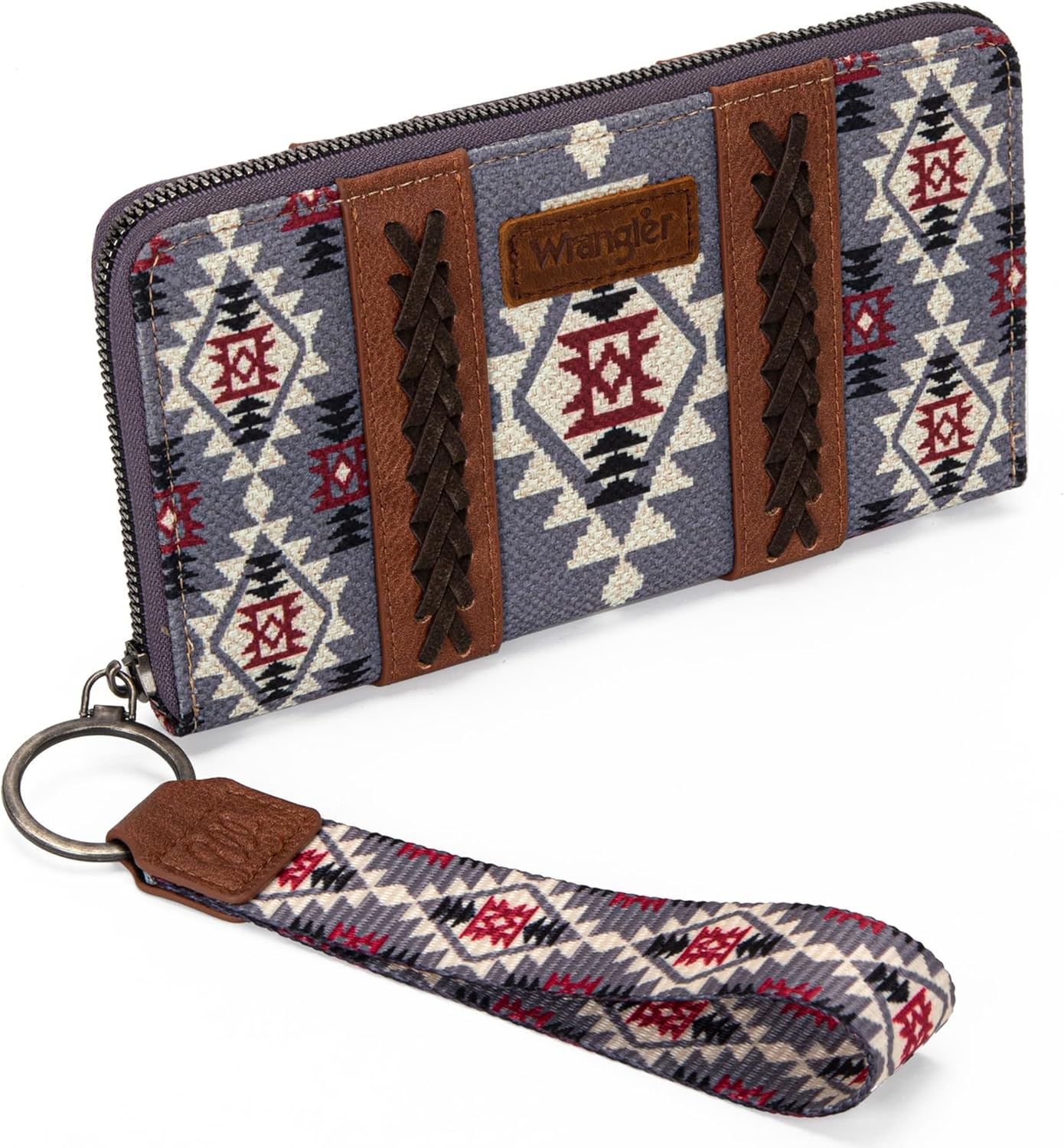 Wrangler Wallet Purse for Women Western Aztec Clutch Wristlet Wallet with Credit Card Holder - Image 5