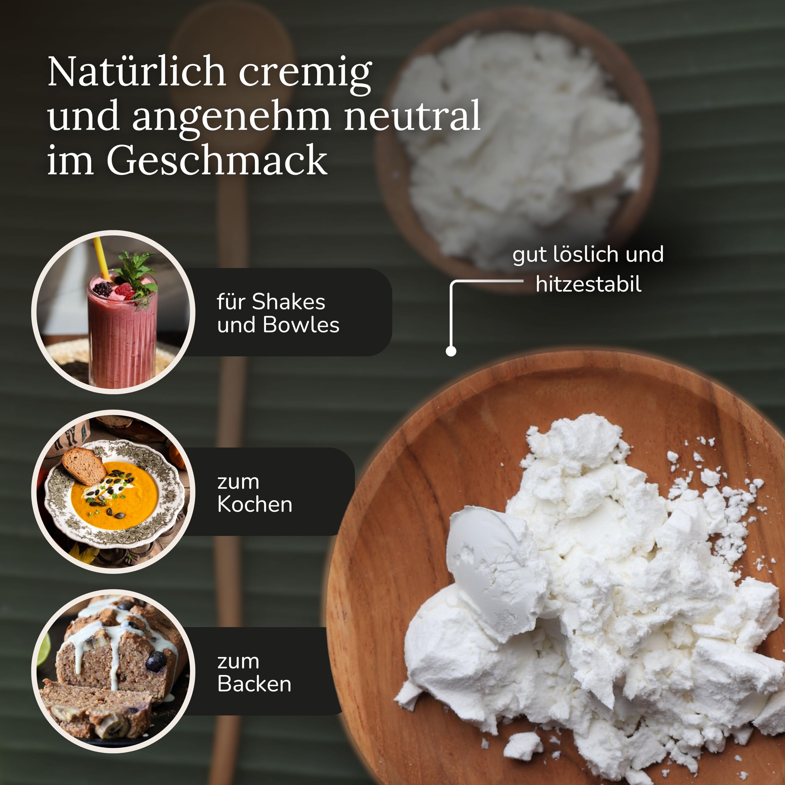 LYKAIA A2 Ziegen Protein 300 g - natürliches Proteinpulver ohne Zusatzstoffe aus 100% A2 Milch. Hochwertig und gut verträglich wegen ursprünglicher A2 Struktur - neutral und cremig