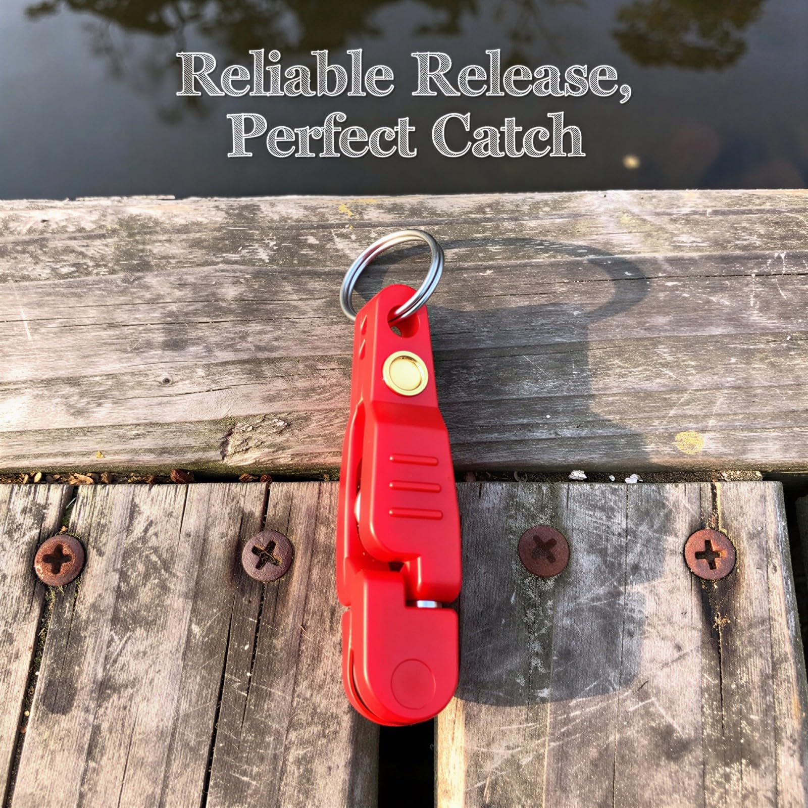 25 STK. Fishing Release Clip Set, 48 x 11 x 10 mm ABS rot, Trolling-Line Side Planer Clips, Heavy-Duty Snap-Release-Gerät für Lure Trolling, Angelzubehör für Köderführung und Befestigung