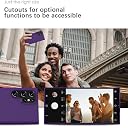 YATWIN Silicone Back Case for Samsung Galaxy S22 Ultra, Soft-Touch Phone Back Cover for Samsung Galaxy S22 Ultra - Purple gallery image