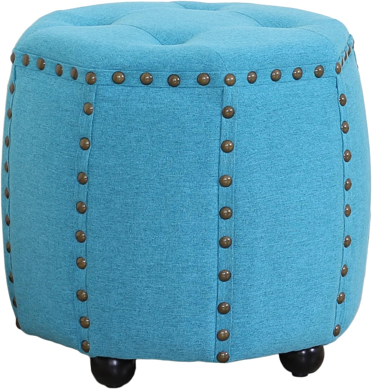 LF-082-Blue Ottoman, Blue