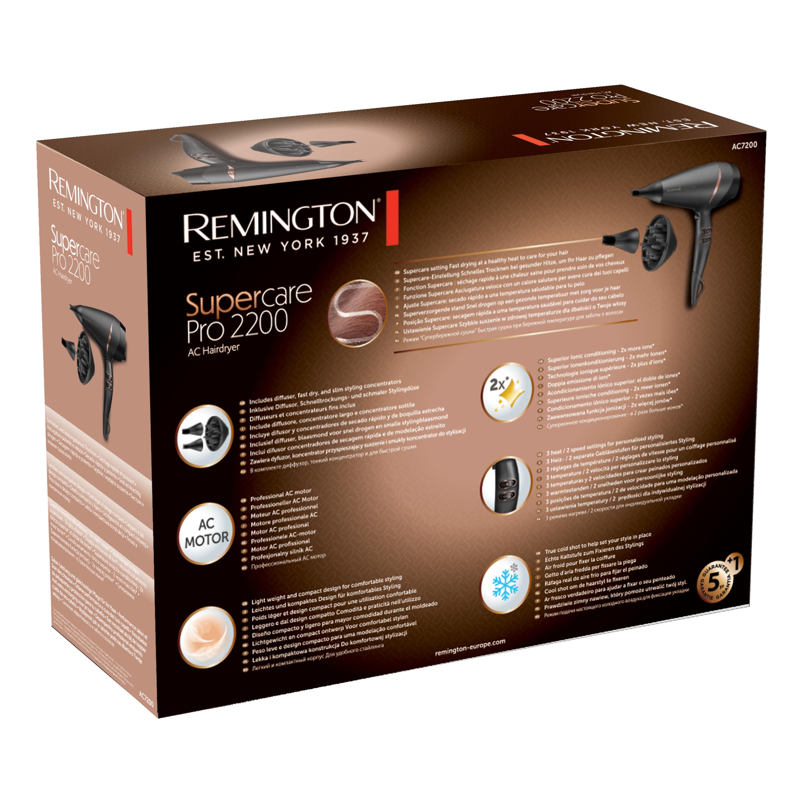 Remington - Supercare Pro 2200 AC Hairdryer AC7200