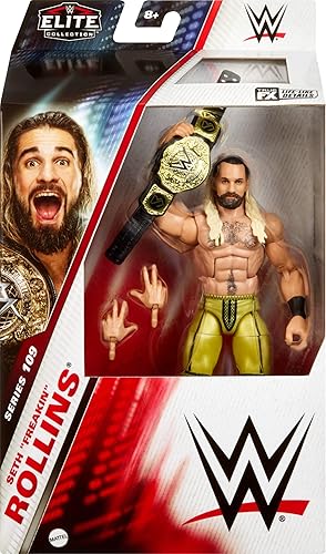 Miniatura 8 de Mattel WWE Elite Figura de acción y accesorios, serie #109 Dominik Mysterio 6 pulgadas coleccionable con 25 puntos de articulación y manos