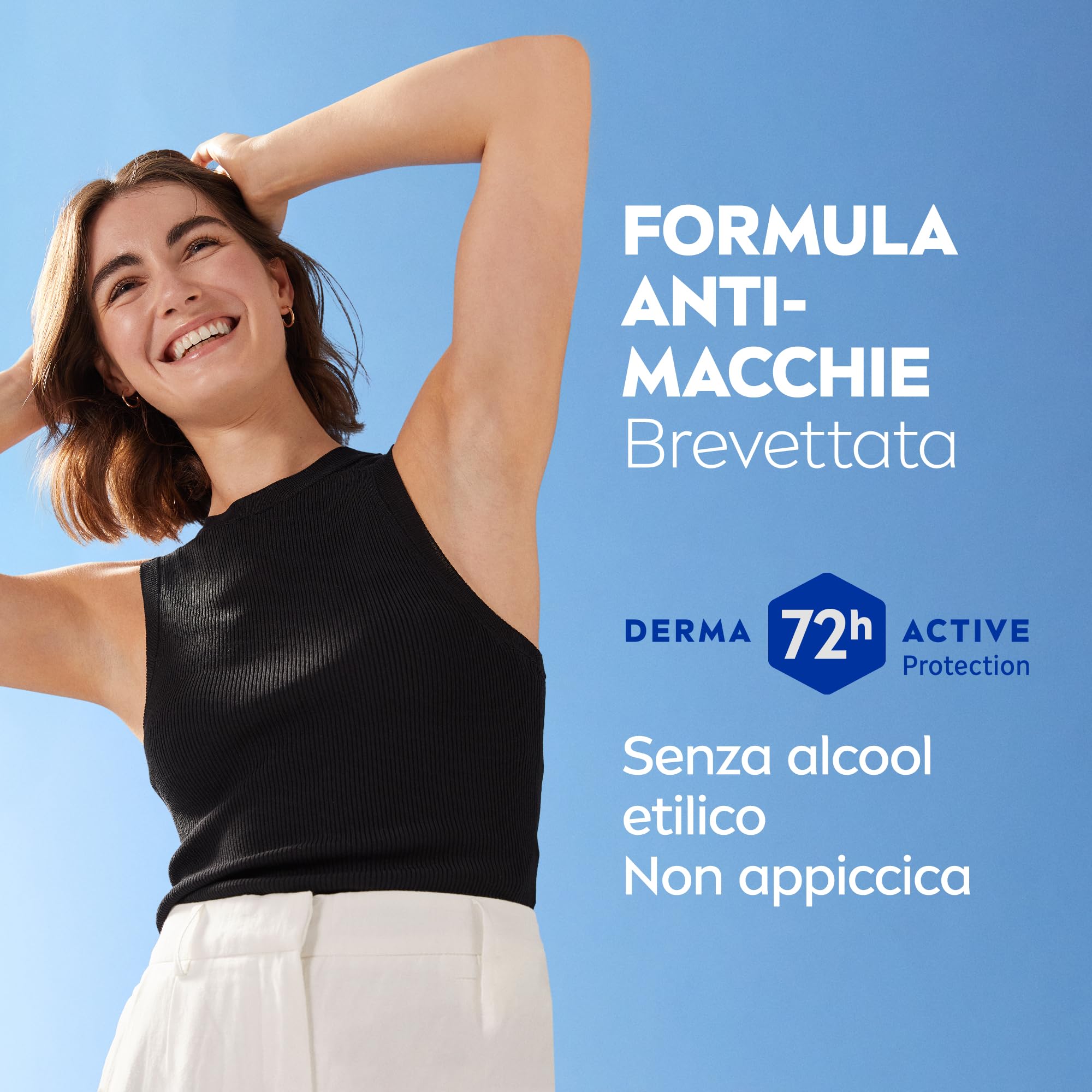 NIVEA Black & White Invisible Original Roll-on 6 x 50 ml Déodorant Femme Efficace 72h Déodorant Roll on Anti-transpirant pour Odeurs, Sueur, Résidus, Irritations et Taches sur Tissus Clair et Foncé