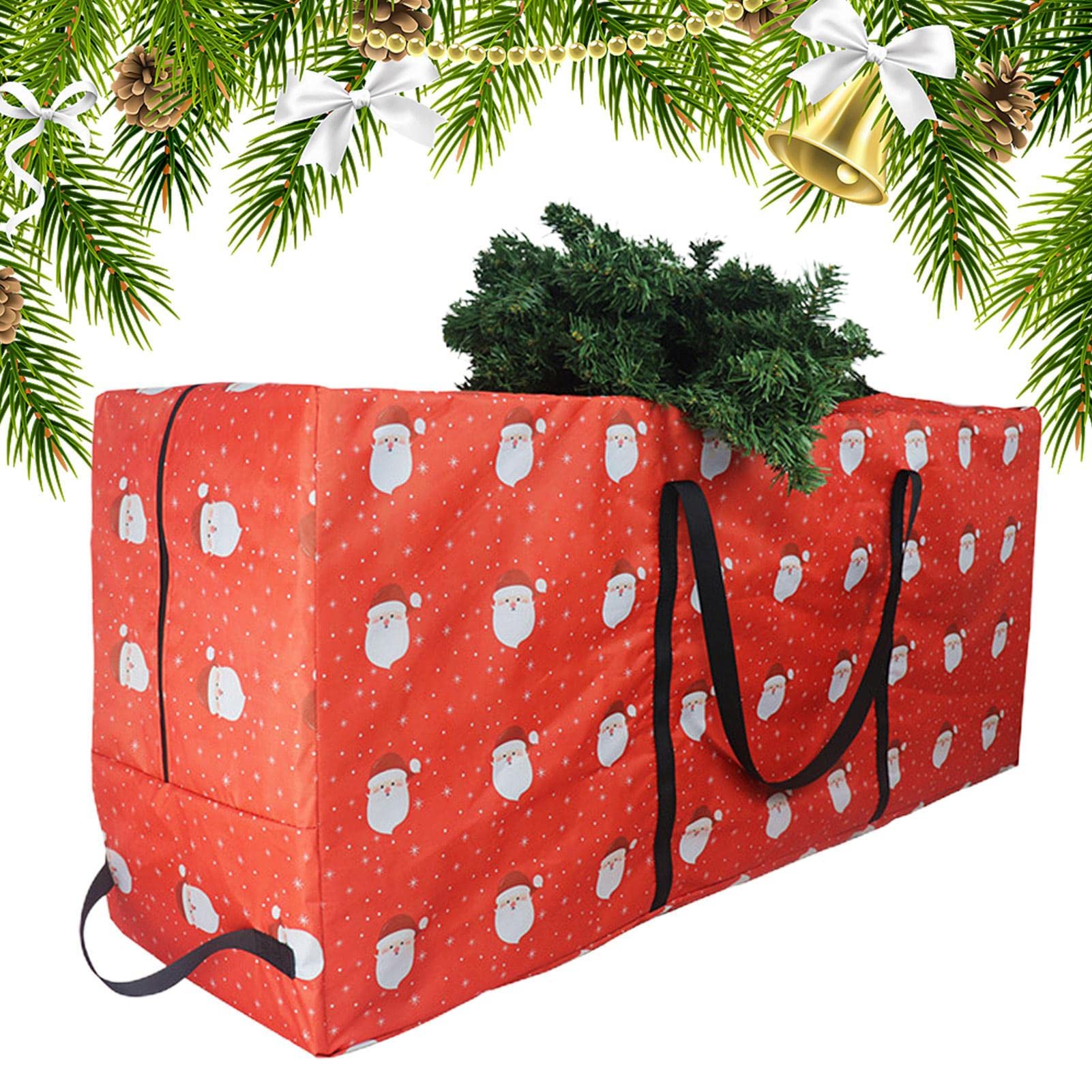 Borsa Organizer Per Luci Di Natale - Con 3 Bobine, Tessuto Oxford, Manici Rinforzati