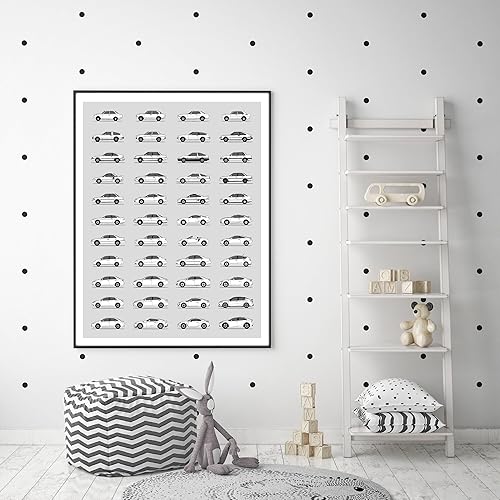 Miniatura 96 de Handmade Poster compatible with Chevy Print Wall Art Handmade Decor of the Best of Chevy Generations History Evolution 8x10" (Unframed) Satin Print