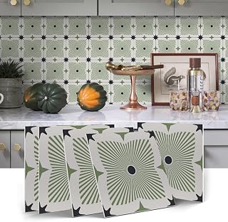 VICCI 12Pcs Peel and Stick Backsplash Tile Stickers, Waterproof Wall Tiles