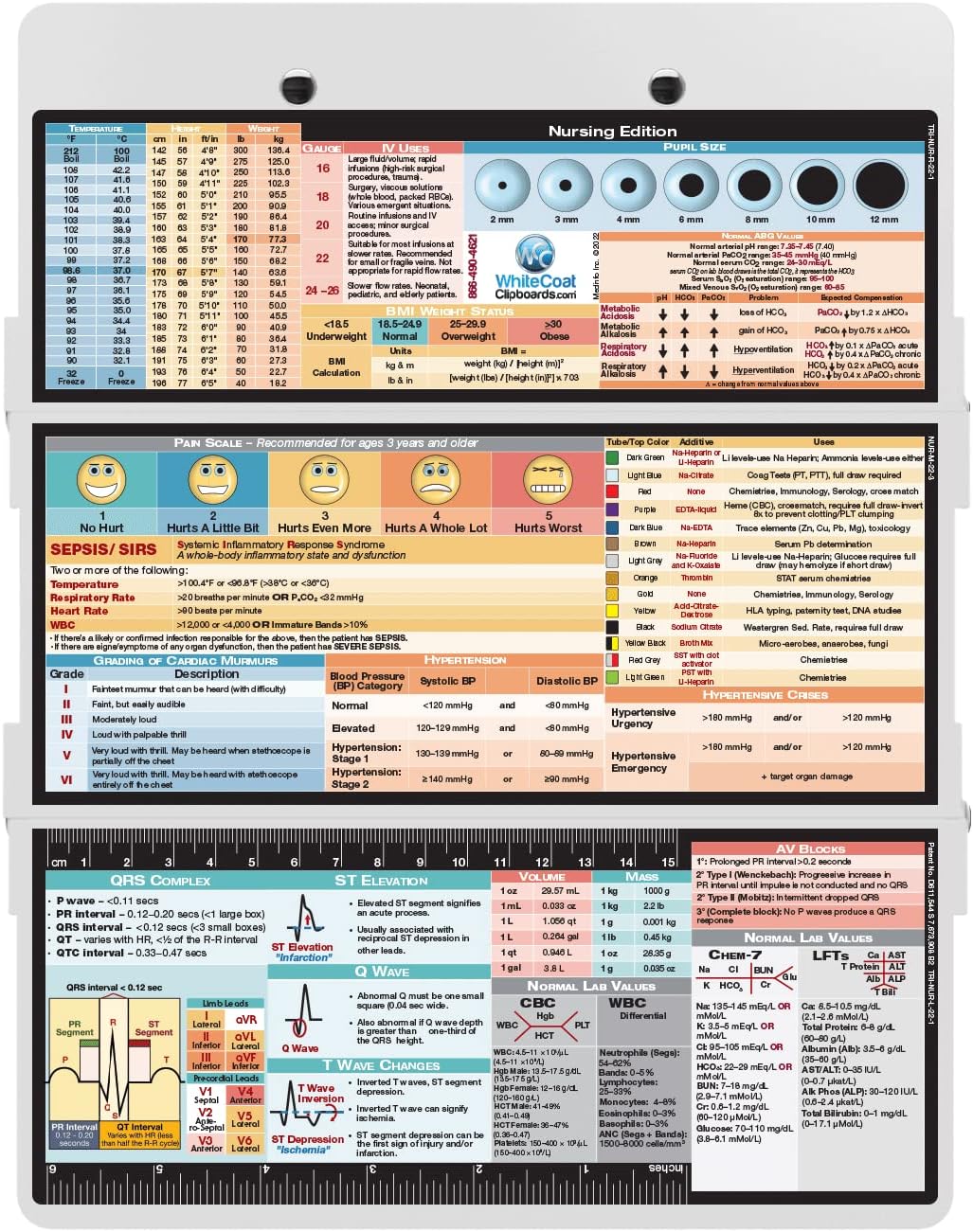 Whitecoat Clipboard® Trifold White Nursing Nepal Ubuy