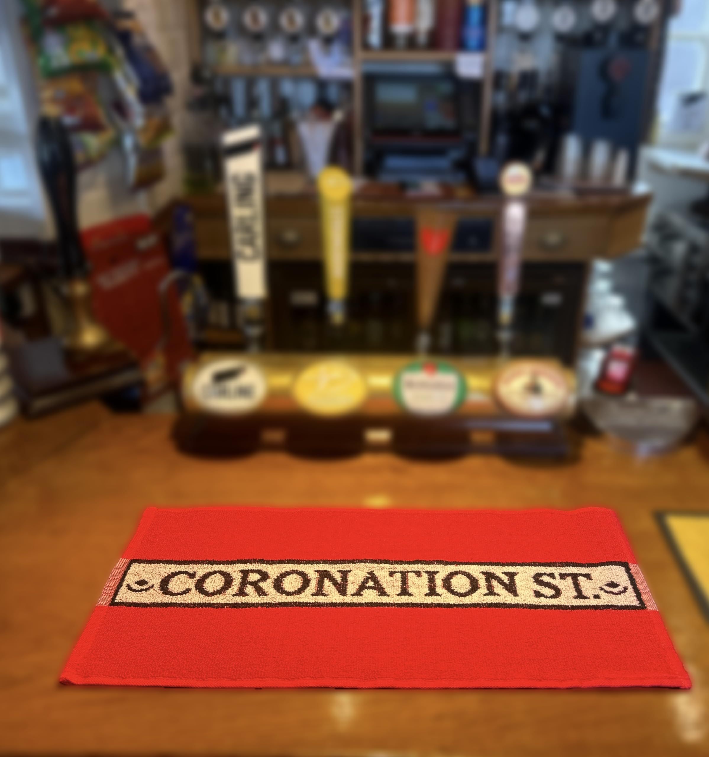 Coronation St. Bar Towel - Official Branded Coronation St. For Home Bars & Pubs