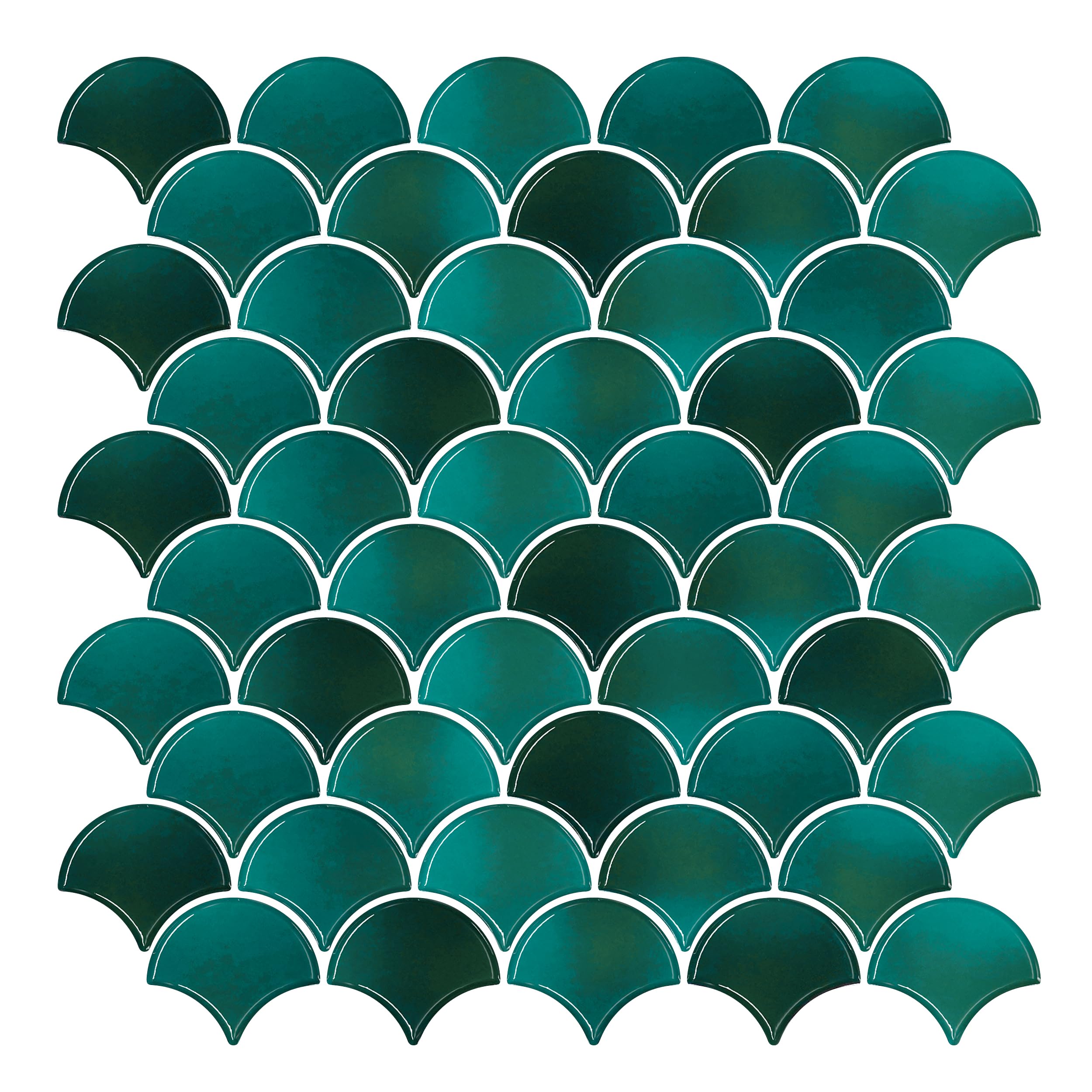 VEELIKE Tegelstickers bosgroene retro plaktegels, keuken, 3D