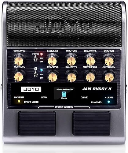 JOYO Combo de guitarra eléctrica de 10 W, amplificador portátil de pedal multiefectos con interruptor de pie, modelos de 14 amperios, ecualizador de