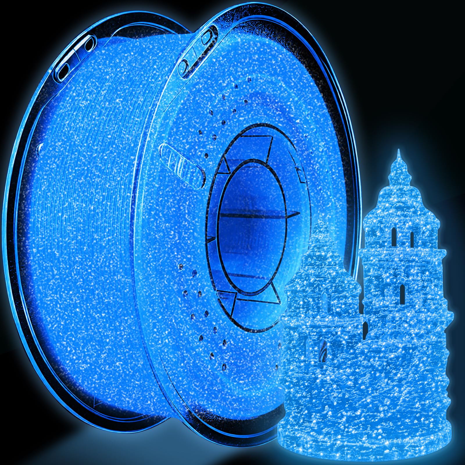Multicolor Glow in the Dark 3D Printing Filament -22 Multicolor Glow in the Dark 3D Printing Filament -22