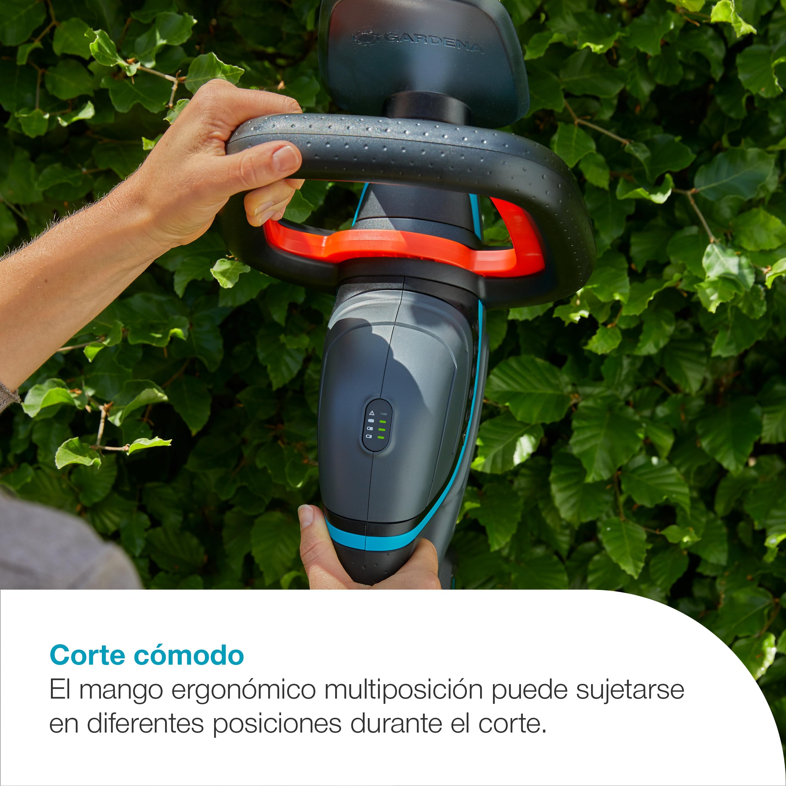 Gardena Cortasetos ComfortCut 50/18V P4A Solo: Ergonómico, Geometría de la cuchilla, Ligero, Estado de carga, Sin cable (14730-55)