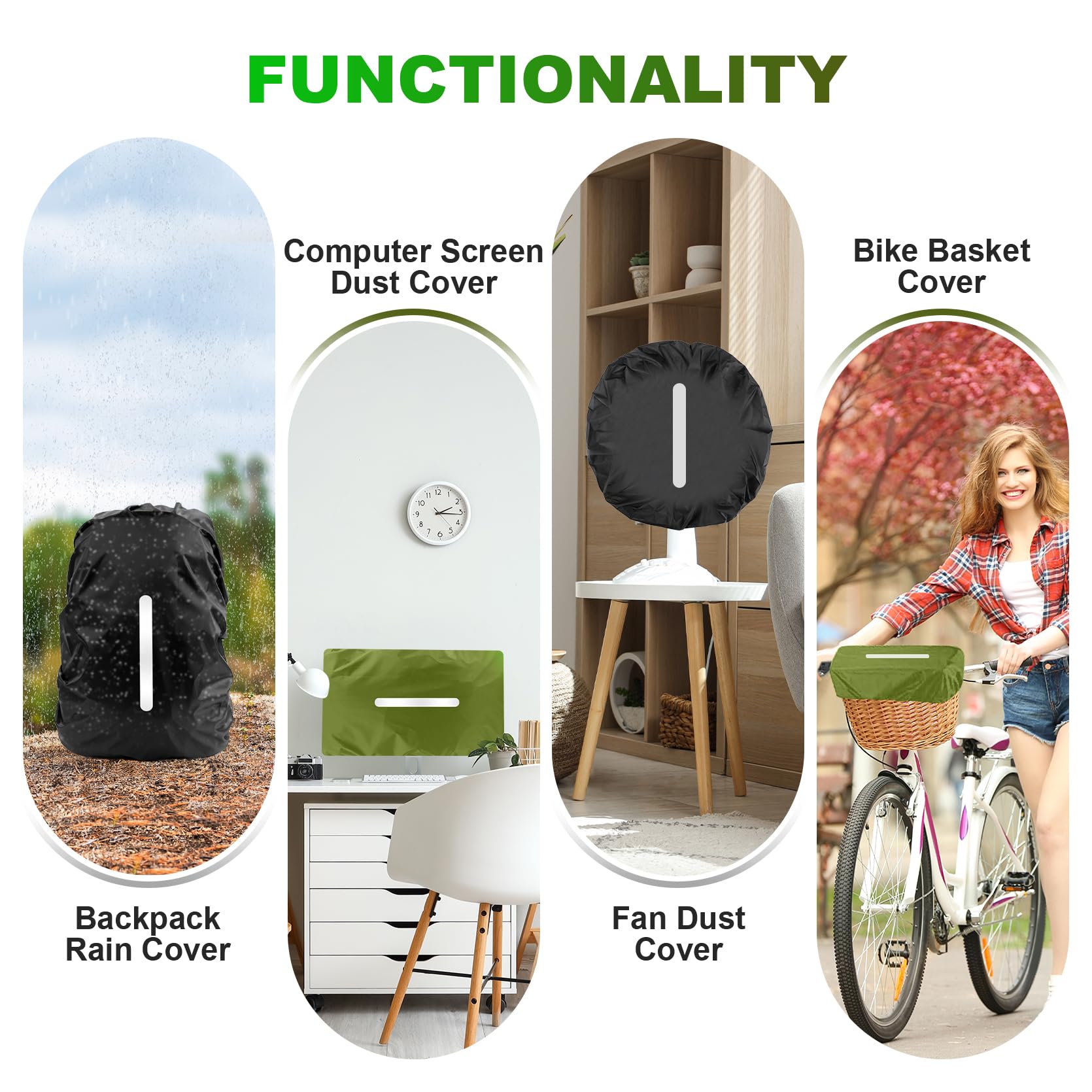 LAMA 2 Pack Waterproof Rain Cover for Backpack, Reflective Rucksack Rain Cover for Anti-dust/Anti-Theft/Bicycling/Hiking/Camping/Traveling/Outdoor Activities