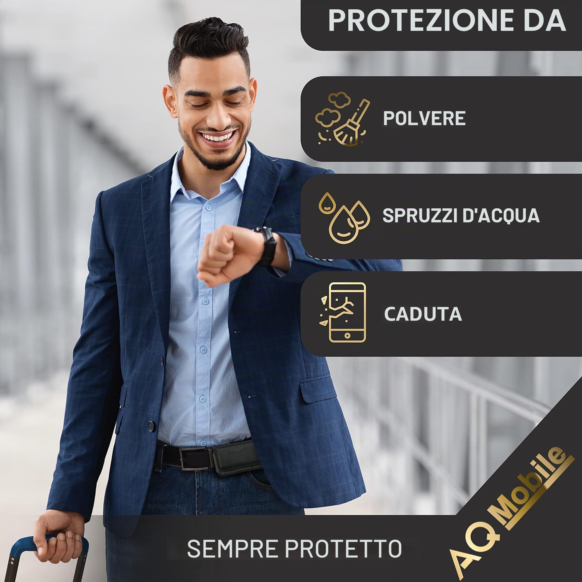 Custodia per Apple iPhone 16 Pro Max I iPhone 16 Plus, pelle, clip per cintura, chiusura magnetica