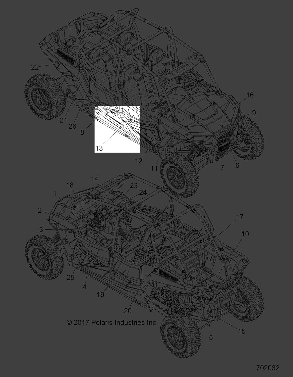 Amazon.com: Polaris 7186548 Right Hand Bottom Door Decal RZR XP EPS ...