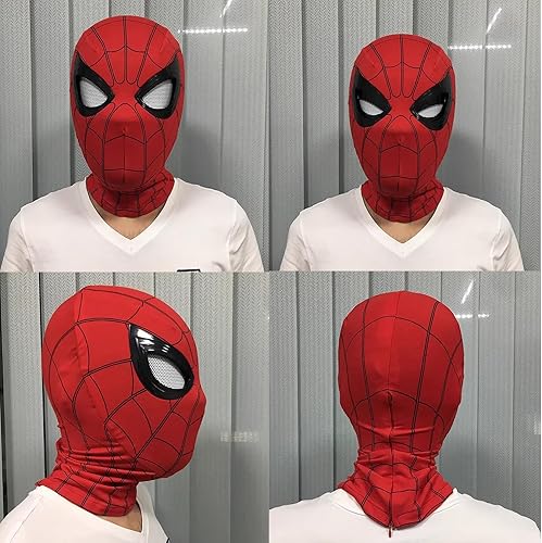 Miniatura 3 de Máscara de araña de Halloween, color rojo, ajuste de tamaño de ojo con control remoto en forma de anillo