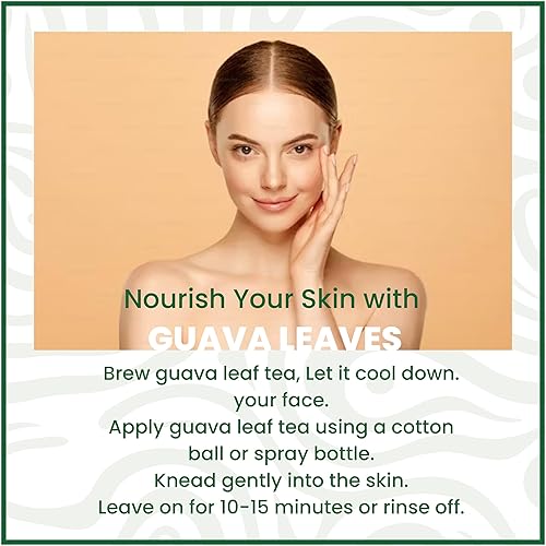 Miniatura 7 de Hojas de guayaba secas de 2.6 onzas, hojas de guayaba secas, hoja de guayaba seca natural, té de hojas sueltas, sin OMG, sin aditivos, sin cafeína.