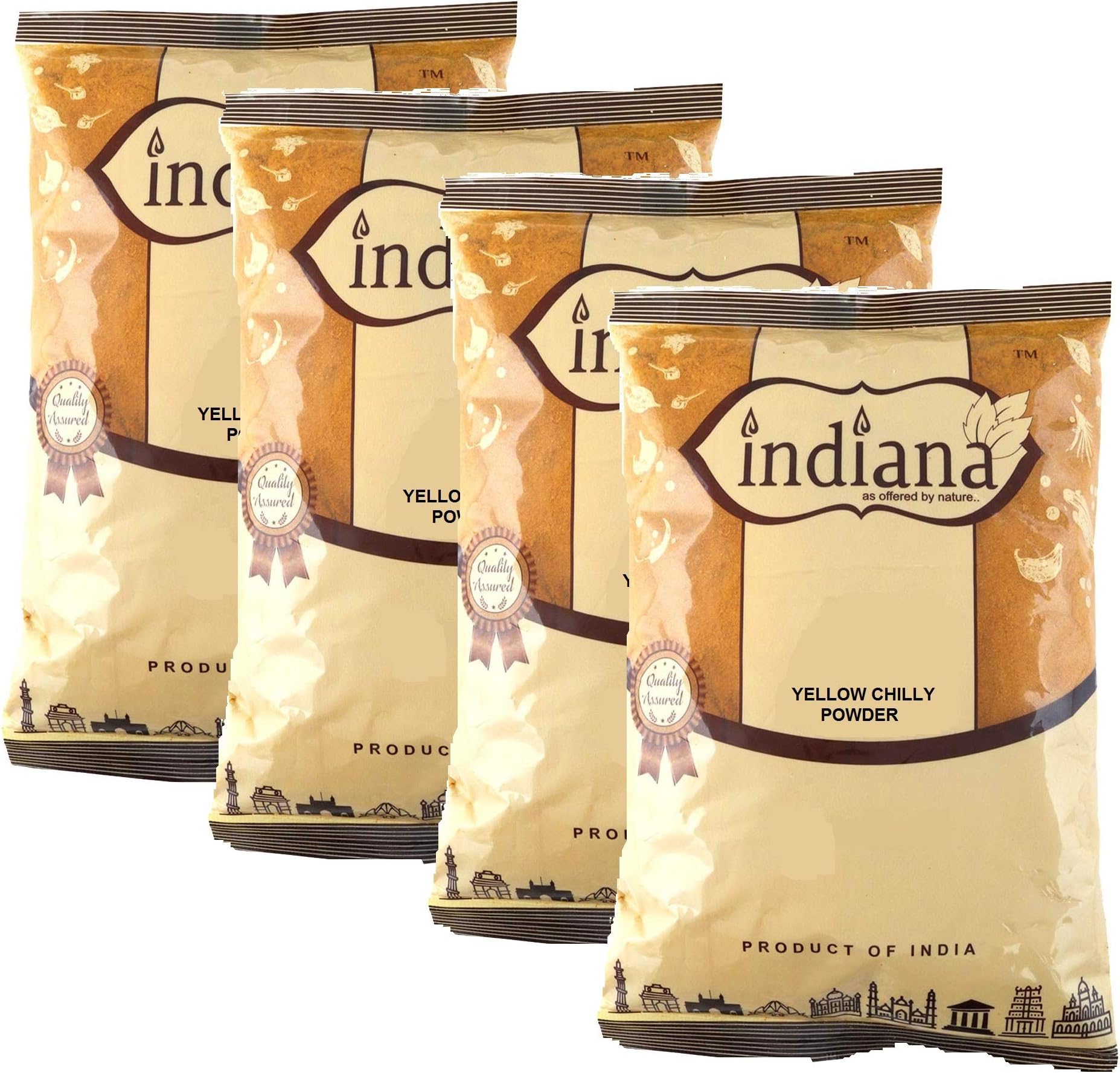 Indiana Yellow Chilly Powder Peeli Mirch, 1Kg�