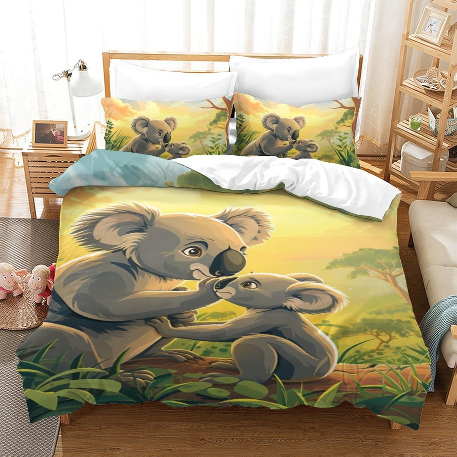 Housse de couette zippée 140x200 cm pour stopper la couette qui glisse