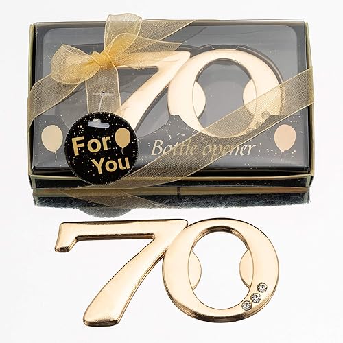 24 abridores de botellas para 70 regalos de fiesta de cumpleaños 70 o regalos de fiesta de aniversario de boda 70 años, regalos de fiesta de