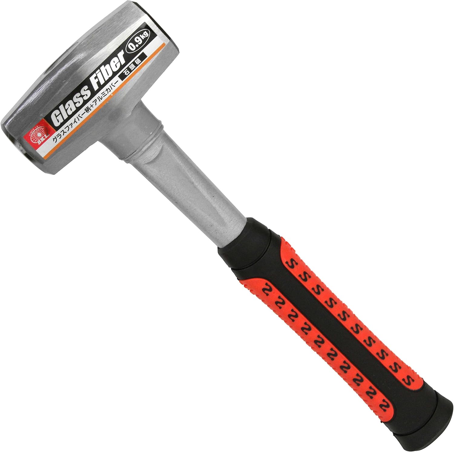 SK11 Fiberglass Pattern Stone Hammer, 0.9KG