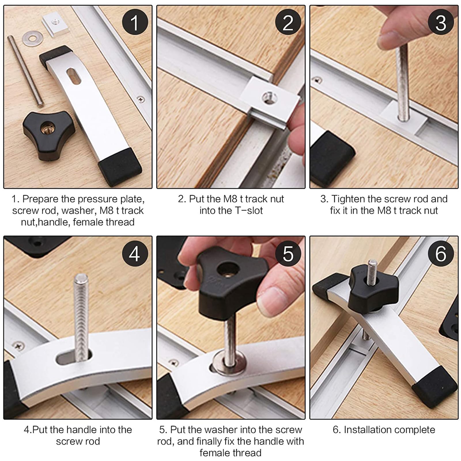 2 Guide A T In Alluminio 400mm Con Cursori - Kit Completo Per Montaggio E Banchi Da Lavoro - Foto 9