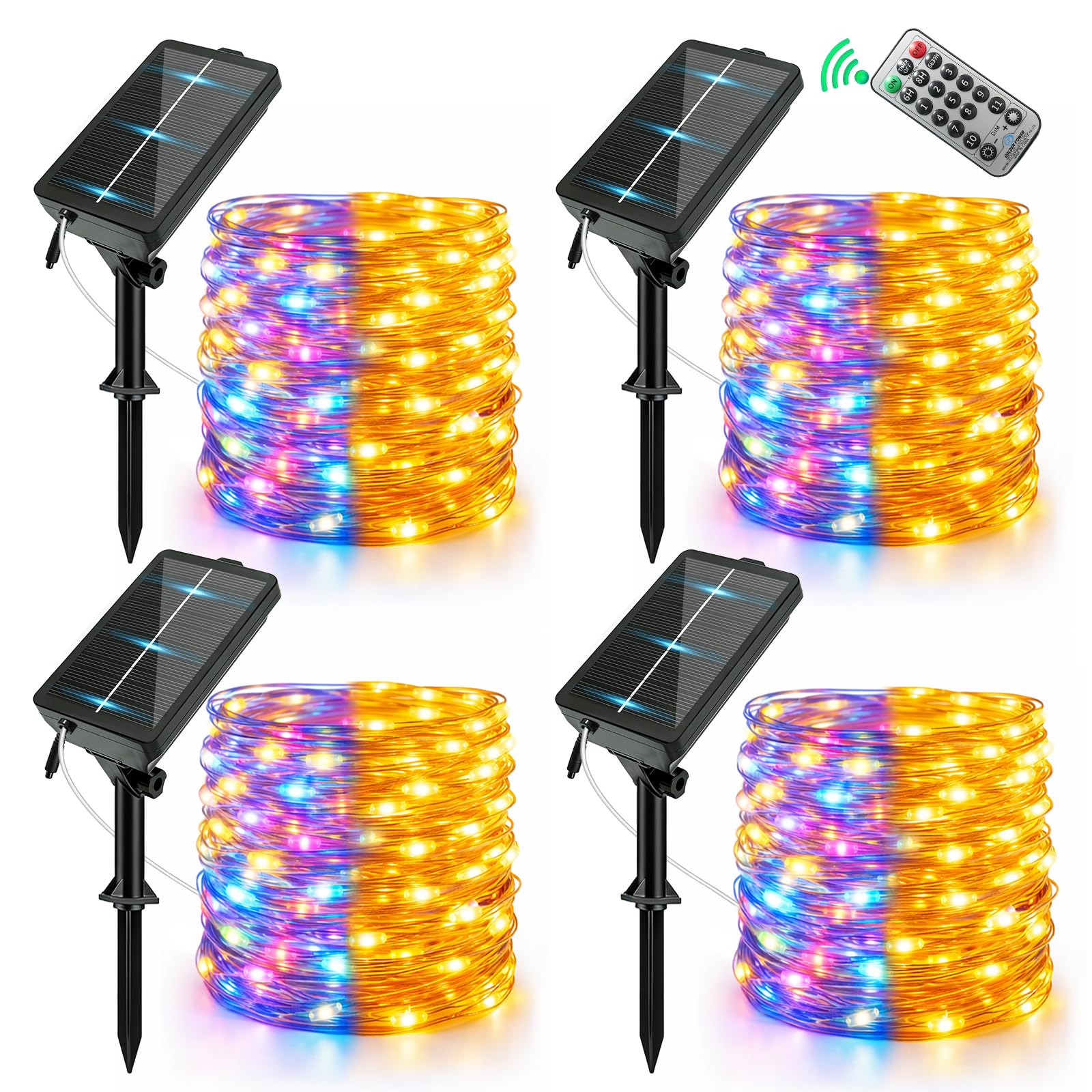SenLuKit Solar Fairy String Lights 4-Pack