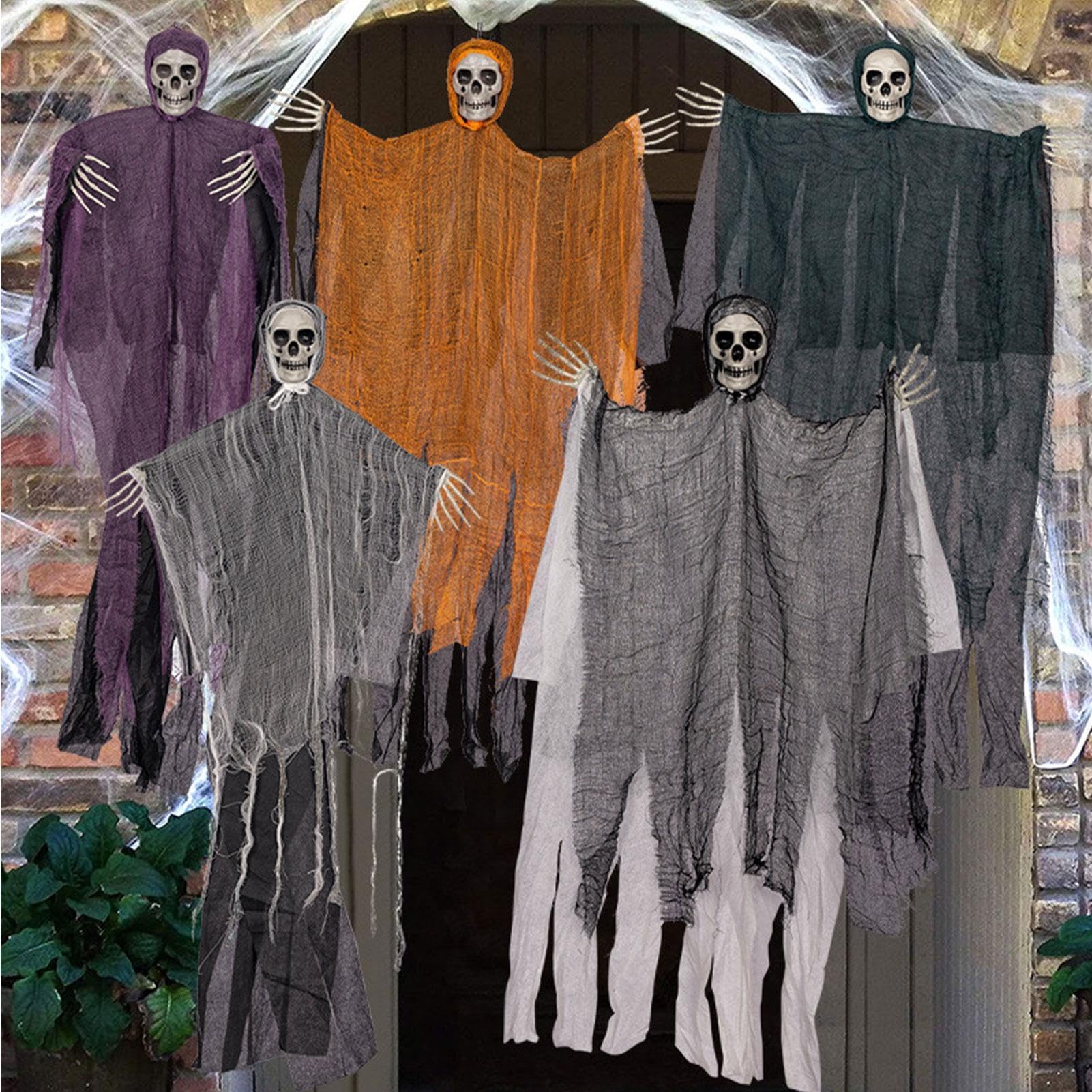 Decorazioni Halloween Paurose 5 Pezzi Addobbi Sospesi Inquietanti Da | Decorazioni Scheletri Paurosi Per Casa Stregata Feste Carnevale Feste A Tema Giardino Albero Finestra