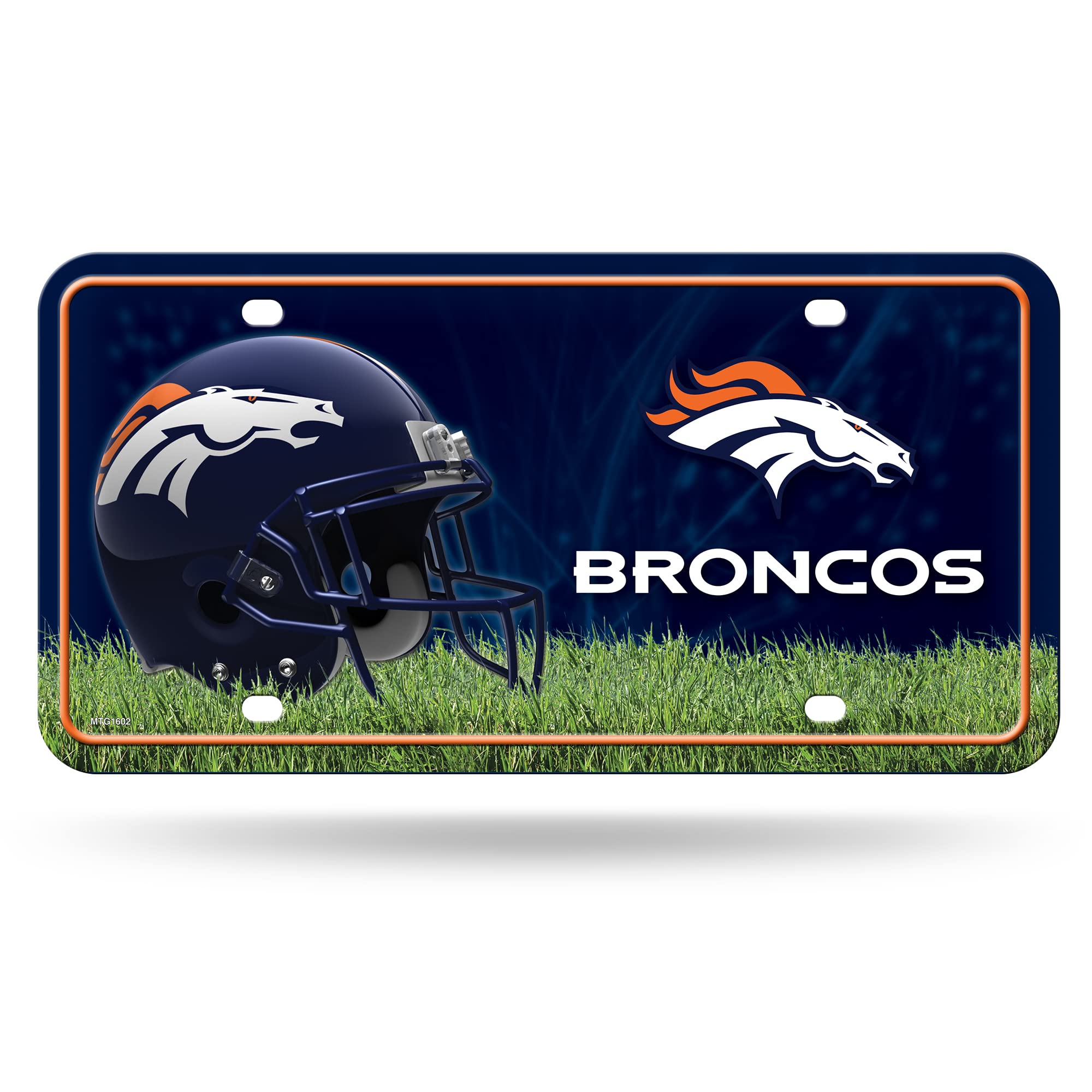 Plaque en métal NFL Denver Broncos de qualité supérieure pour supporter - 7