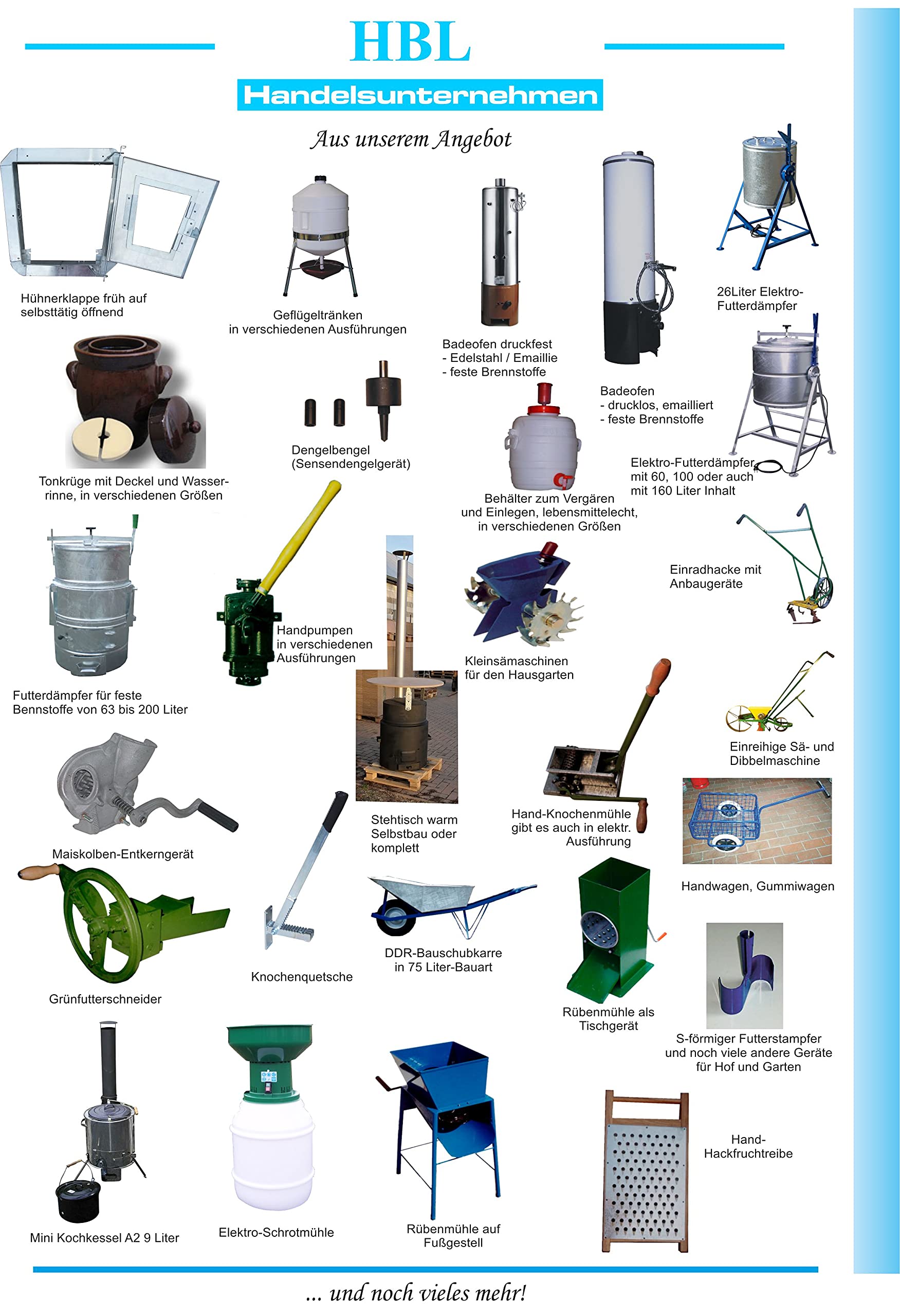 HBL Rübenmühle mit Fußgestell - Zerkleinern von Rüben, Möhren und Feldfrüchten - Legierter Stahl - Grinder