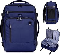 Vista 17 de ECOHUB Mochila de Viaje Mochila de Equipaje de Mano, Negro-3, Mochilas de viaje