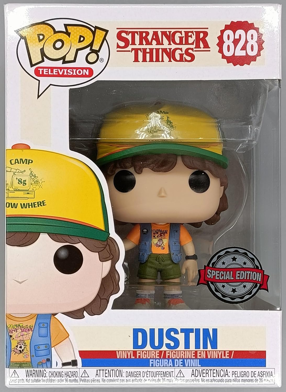 Funko Pop! Television: Stranger Things Dustin (with Roast Beef Shirt) Exclusive #828