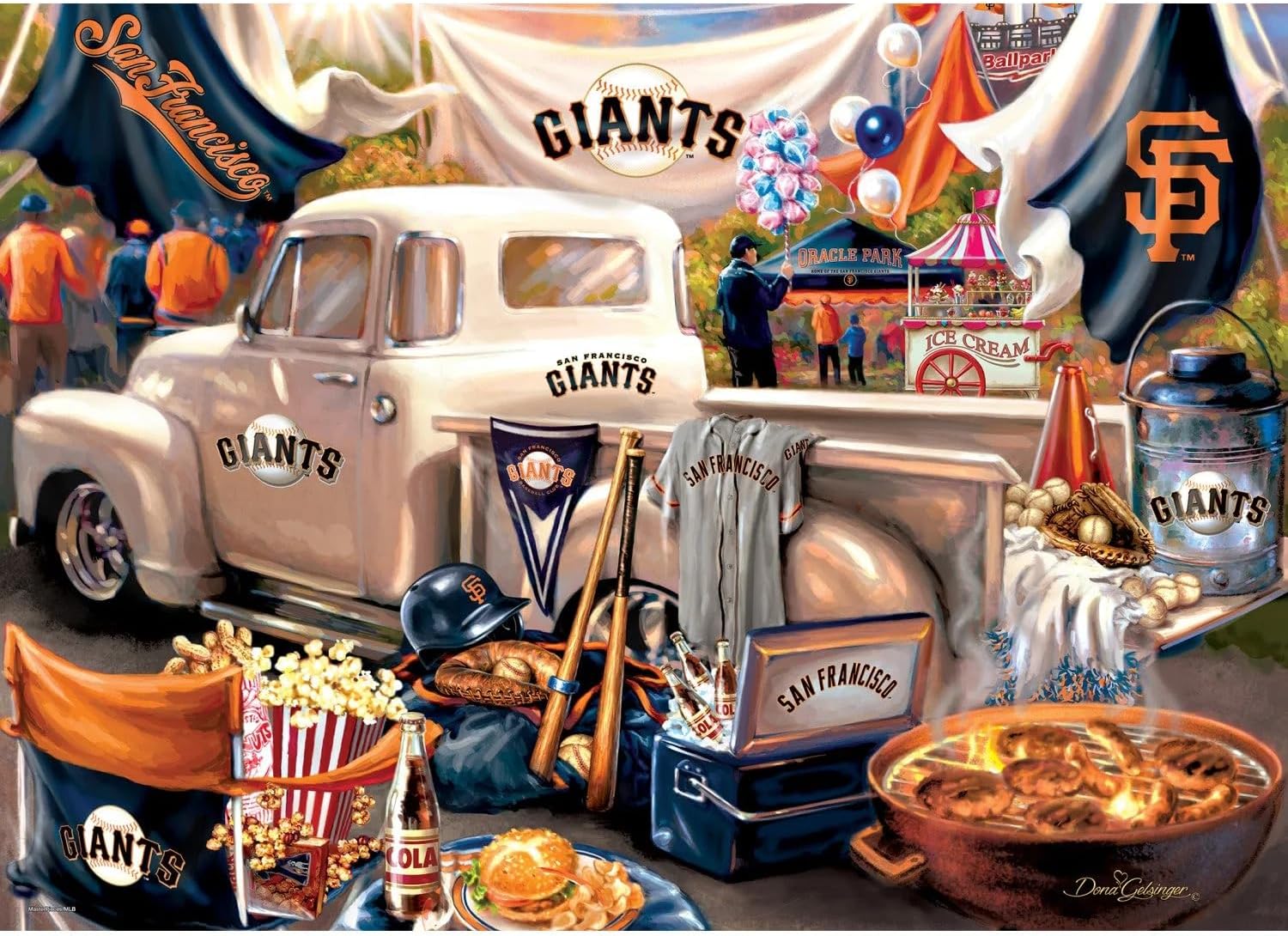 MasterPieces 1000 Piece Jigsaw Puzzle for Adults - MLB San Francisco Giants Gameday - 19.25"x26.75"
