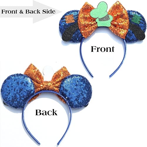 Miniatura 2 de FACHPINT Orejas de Goof, 1 oreja de ratón Plutón para niño, orejas azules para hombres, accesorios de fotos, lindas orejas de ratón para niños,