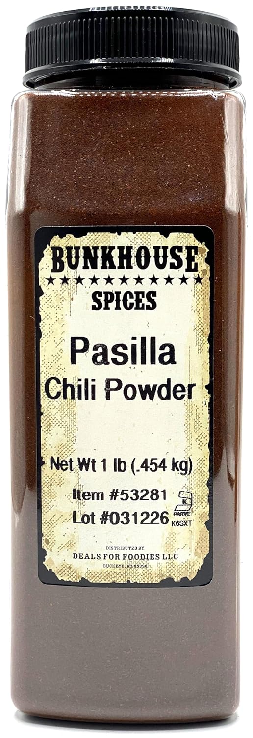 Chile Pasilla Molido BUNKHOUSE, 16 oz - Condimento Suave y Ahumado