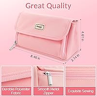 Vista 6 de Sooez Estuche para lápices súper grande, bolsa de lápices de gran capacidad con 3 compartimentos, capacidad para 200 lápices, bonita bolsa