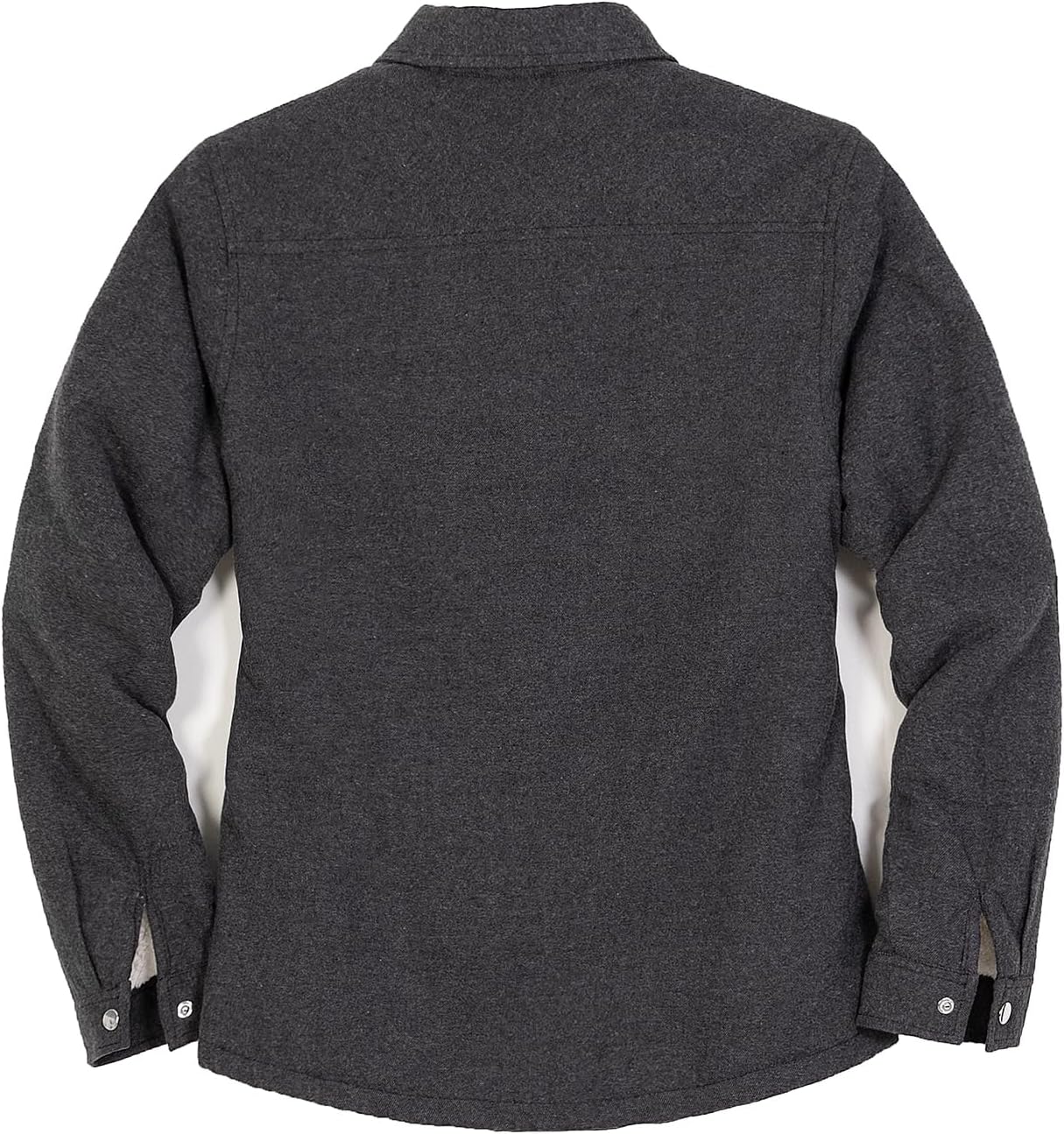 ZENTHACE Women's Flannel Shirt Jacket, Sherpa-Lined Plaid Shacket Jackets, Snap Button Down Outdoor Shirt - Image 3