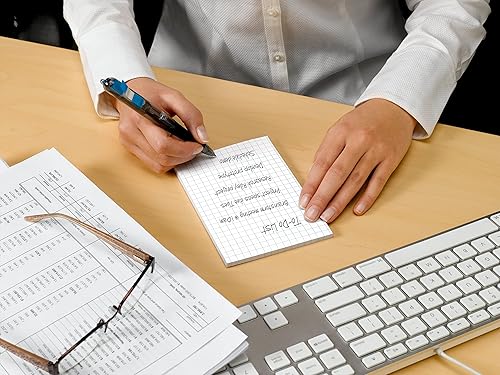 Miniatura 3 de Notas con pegamento Post-it Recycled de 4 x 6 pulg Colección Bali 4 padspaquetes 45 hojas 4621-SSNRP Blanco White Grid