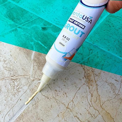 Miniatura 4 de PentaUSA Kit de reparación de lechada para azulejos, relleno de lechada de crema, triple protección, fórmula de secado rápido restaura y renueva las