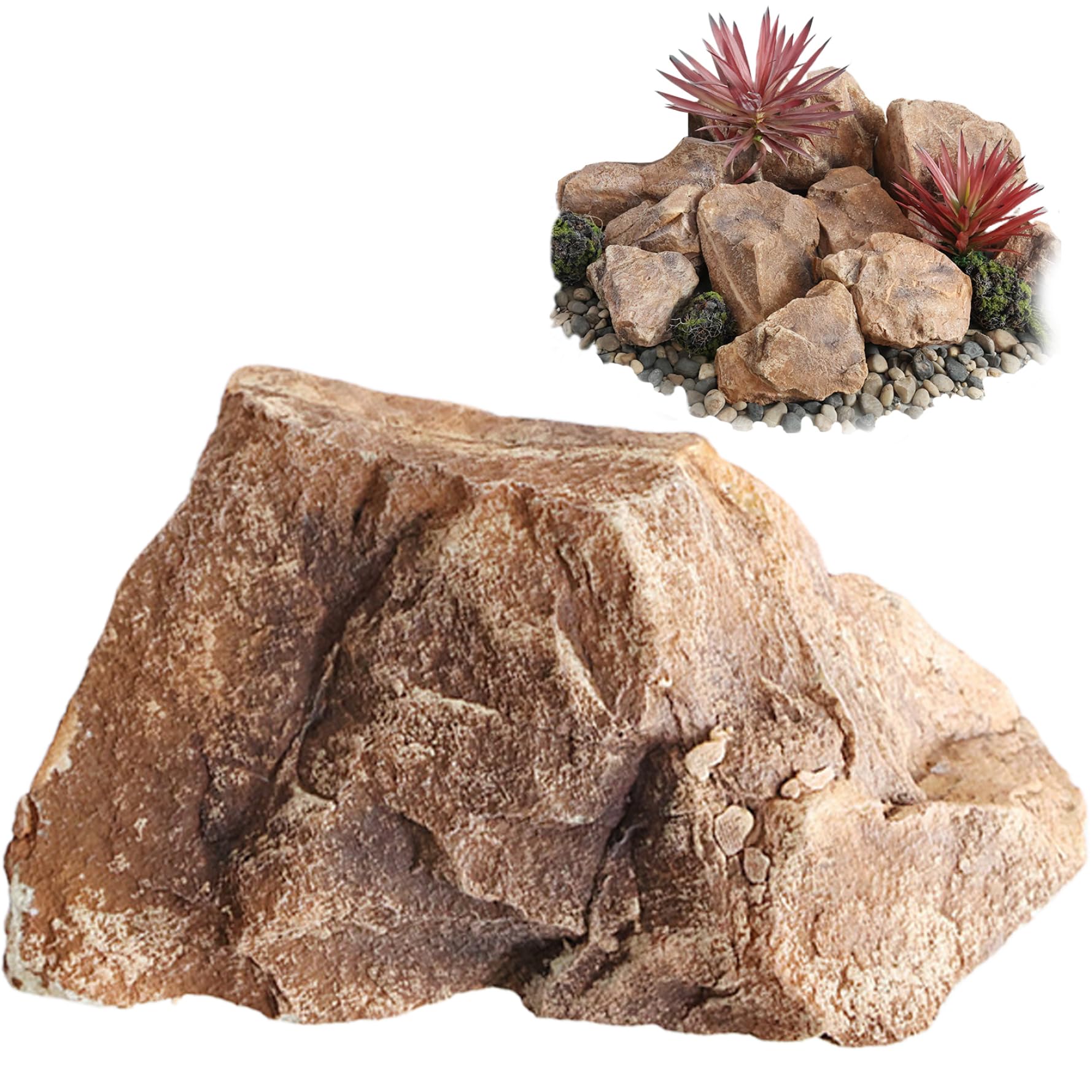 Fake Rock Arenisca paisajismo Rock Espuma Pura Rocas Artificiales Textura Natural Realista Roca Falsa versátiles versátiles de Roca Falsa para paisajismo Estilo de Cubierta de Bomba 2